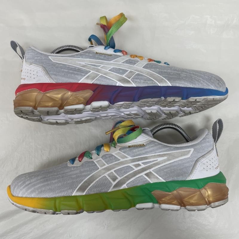 アシックス ASICS スニーカー スニーカー 1023A064 GEL-QUANTUM 90 2 マルチカラー スウェード ローカット ホワイト 25.0cm マルチカラー / マルチカラー / multicolor メンズ USED 古着 中古 50136842