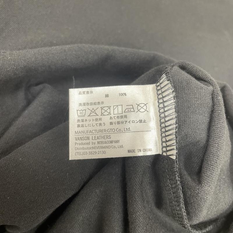 ヴァンソン VANSON Tシャツ 半袖 別注 半袖 Tシャツ スカル ファイヤー 総刺繍 クルーネック バイカー クロスボーン 北海道限定カラー L ロゴ、文字 X スカル X  X 刺繍 黒 / ブラック / black メンズ USED 古着 中古 50136847