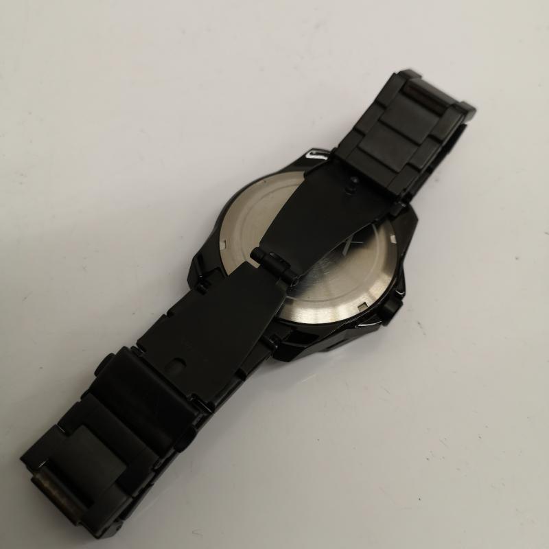 アルマーニエクスチェンジ A/X ARMANIEXCHANGE 腕時計 アナログ（クォーツ式） ステンレス スチール ベルト ウォッチ SPENCER AX1952 腕時計 黒 / ブラック / black メンズ USED 古着 中古 50136856