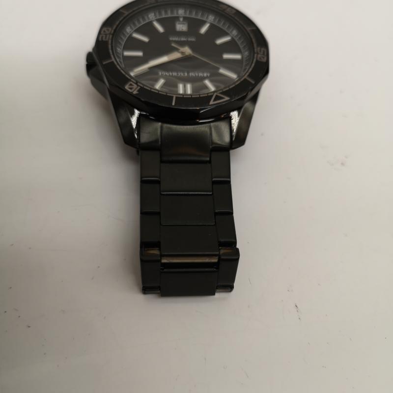 アルマーニエクスチェンジ A/X ARMANIEXCHANGE 腕時計 アナログ（クォーツ式） ステンレス スチール ベルト ウォッチ SPENCER AX1952 腕時計 黒 / ブラック / black メンズ USED 古着 中古 50136856