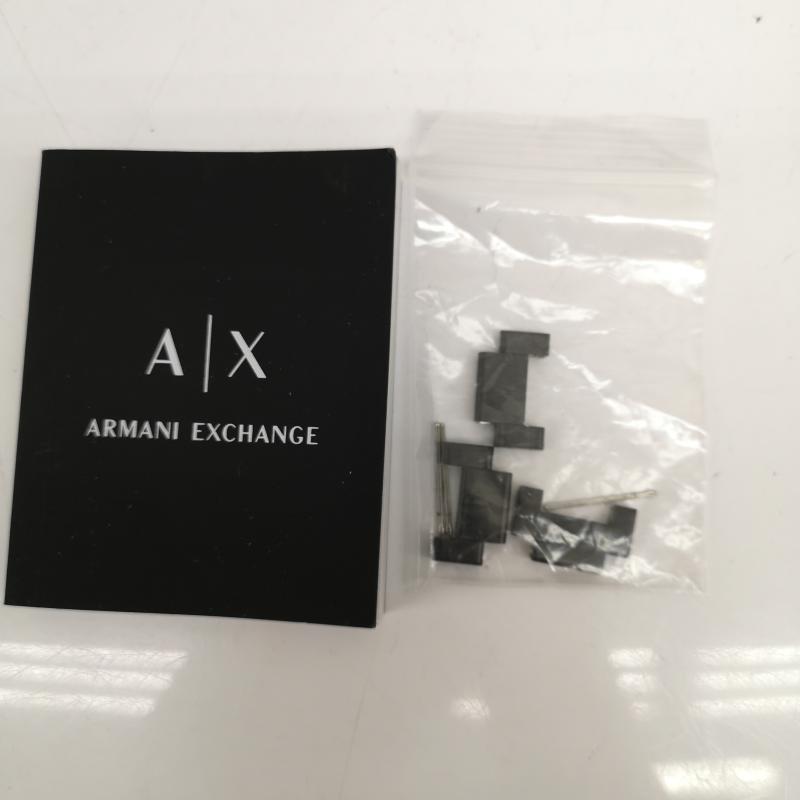 アルマーニエクスチェンジ A/X ARMANIEXCHANGE 腕時計 アナログ（クォーツ式） ステンレス スチール ベルト ウォッチ SPENCER AX1952 腕時計 黒 / ブラック / black メンズ USED 古着 中古 50136856