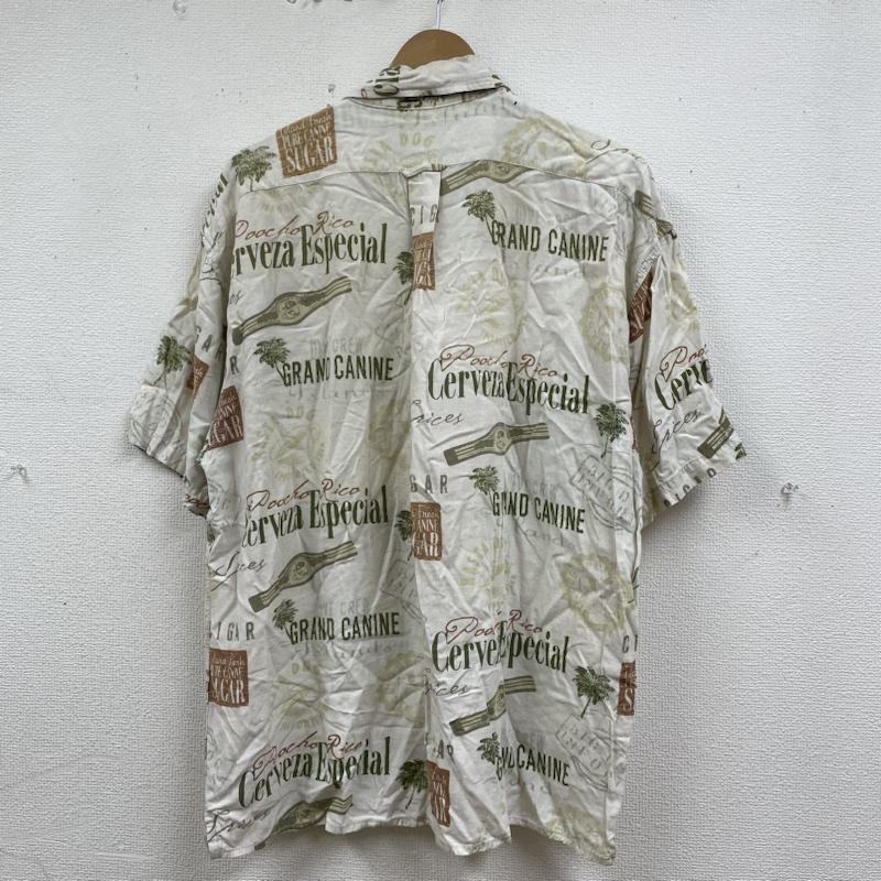 古着 USED シャツ、ブラウス 半袖 BIGDOGS ビッグドッグス 半袖 シャツ ブラウス Shirt 総柄 アロハ ロゴ プリント 胸ポケット ボタン 大きめ L ロゴ、文字 X  X プリント X 総柄 マルチカラー / マルチカラー / multicolor メンズ USED 古着 中古 50136917