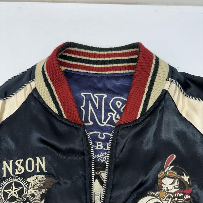 ヴァンソン VANSON ジャケット、上着 ジャンパー、ブルゾン クローズ ワースト 武装戦線 刺繍 リバーシブル スカジャン XL 黒 / ブラック / black X ベージュ / ベージュ / beige X 紫 / パープル / purple X 黄 / イエロー / yellow メンズ USED 古着 中古 50136936