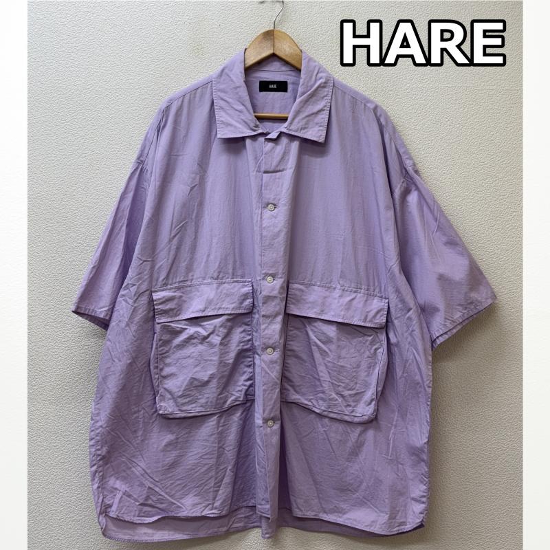 ハレ HARE シャツ、ブラウス 半袖 HA020098TR オーバー サイズ シルエット モンスター ビッグ 半袖 シャツ 紫 パープル FREE 紫 / パープル / purple メンズ USED 古着 中古 50136966