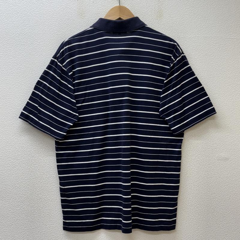 バラクータ BARACUTA ポロシャツ 半袖 ZBC502-22 日本製 ワンポイント ロゴ 刺繍 ボーダー柄 半袖 ポロシャツ 紺 白 ネイビー ホワイト M 紺 / ネイビー / navy X 白 / ホワイト / white メンズ USED 古着 中古 50136968