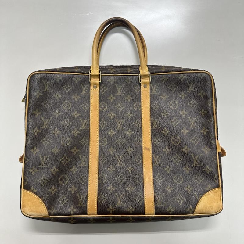 ルイヴィトン LOUIS VUITTON ブリーフケース、書類かばん ブリーフケース、書類かばん M53361 モノグラム ポルトドキュマン ヴォワヤージュ ブリーフ ケース - 茶 / ブラウン / brown メンズ USED 古着 中古 50137004