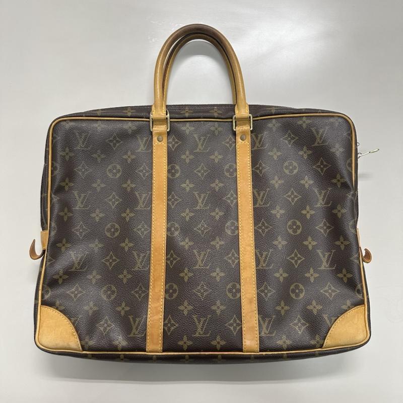 ルイヴィトン LOUIS VUITTON ブリーフケース、書類かばん ブリーフケース、書類かばん M53361 モノグラム ポルトドキュマン ヴォワヤージュ ブリーフ ケース - 茶 / ブラウン / brown メンズ USED 古着 中古 50137004