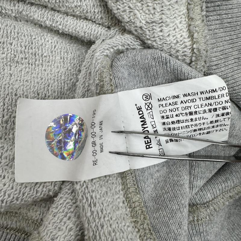 レディーメイド READY MADE パーカー 長袖 21AW ロゴ プリント スウェット パーカー RE-CO-GR-00-00-195 M 灰 / グレー / gray メンズ USED 古着 中古 50137007