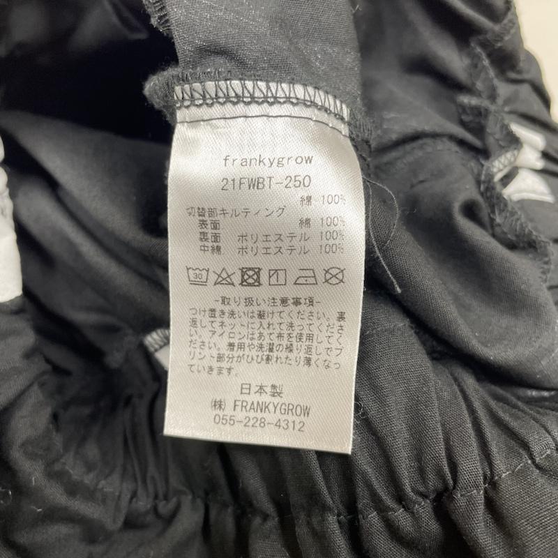 フランキーグロウ FRANKYGROW スカート ロングスカート QUILTING SWITCHING SKIRT BLACK RABBIT ウエストゴム ロング 変形 フレア スカート うさぎ キルティング LL アニマル柄 X 総柄 黒 / ブラック / black レディース USED 古着 中古 50137044