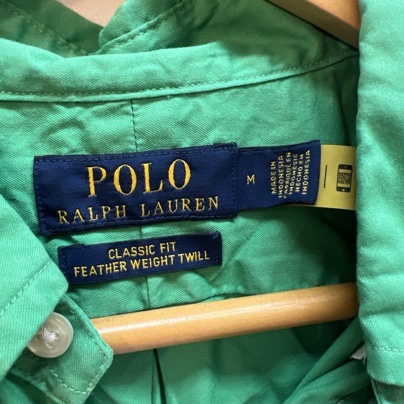 ポロラルフローレン POLO RALPH LAUREN シャツ、ブラウス 半袖 ワンポイント刺繍 ボタンダウンシャツ M 緑 / グリーン / green メンズ USED 古着 中古 50137054