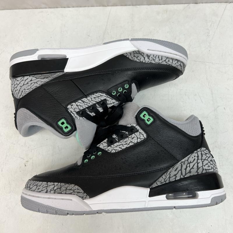ナイキ NIKE スニーカー スニーカー AIR JORDAN 3 RETRO  GREEN GLOW  CT8532-031 エアジョーダン 26.0cm 黒 / ブラック / black X 灰 / グレー / gray メンズ USED 古着 中古 50137070