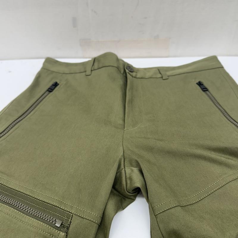 モンクレール MONCLER パンツ ワークパンツ、ペインターパンツ ジップ ポケット コットン チノ トラウザーズ テーパード パンツ I20912A00011 46 カーキオリーブ / カーキオリーブ / メンズ USED 古着 中古 50137083