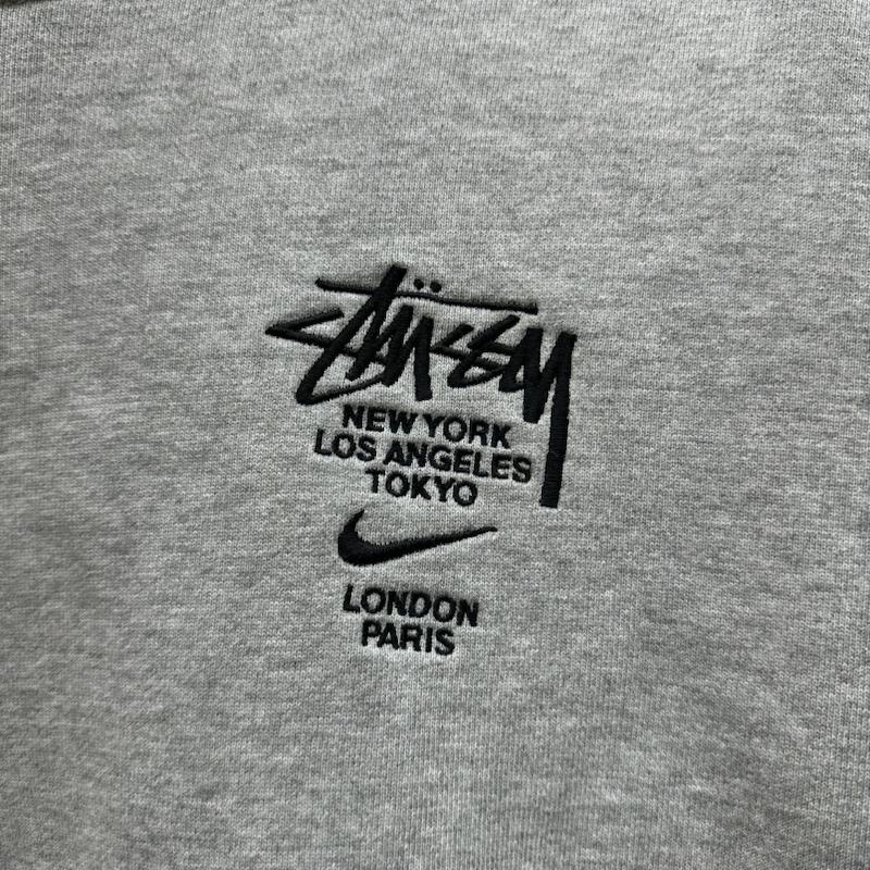 ステューシー STUSSY トレーナー 長袖 21SS NIKE International Crewneck Sweatshirt ロゴ 刺繍 スウェット トレーナー DC4198-050 L 灰 / グレー / gray メンズ USED 古着 中古 50137132