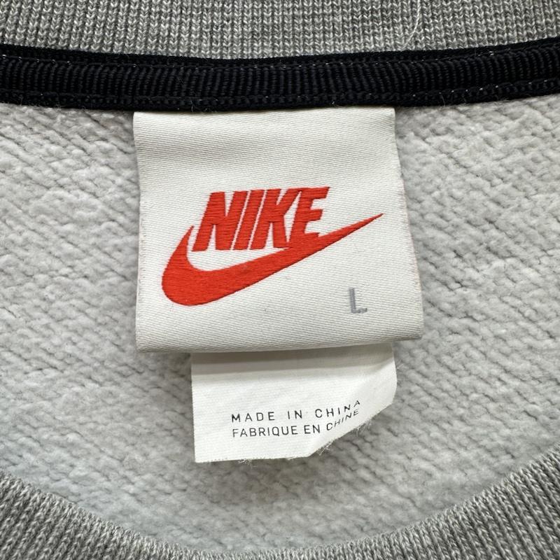 ステューシー STUSSY トレーナー 長袖 21SS NIKE International Crewneck Sweatshirt ロゴ 刺繍 スウェット トレーナー DC4198-050 L 灰 / グレー / gray メンズ USED 古着 中古 50137132