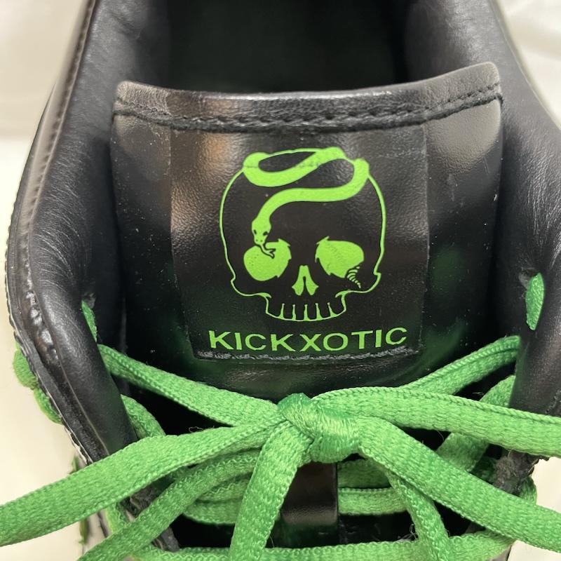 ナイキ NIKE スニーカー スニーカー KICKXOTIC コラボ ダンク ロー ブラック グリーン レザー レースアップ BLK GRN - 黒 / ブラック / black X 緑 / グリーン / green メンズ USED 古着 中古 50137162