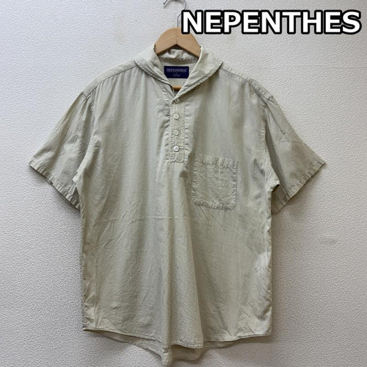 ネペンテス NEPENTHES シャツ、ブラウス 半袖 ショールカラー ヘチマ襟 ハーフボタン プルオーバー 半袖 シャツ - メンズ USED 古着 中古 50137165