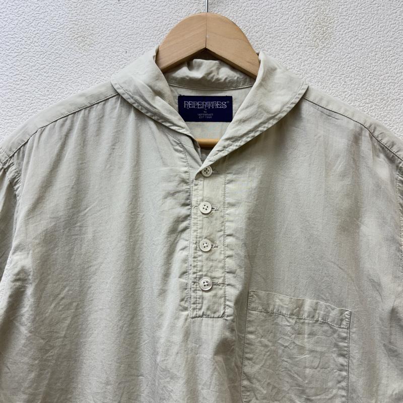 ネペンテス NEPENTHES シャツ、ブラウス 半袖 ショールカラー ヘチマ襟 ハーフボタン プルオーバー 半袖 シャツ - メンズ USED 古着 中古 50137165