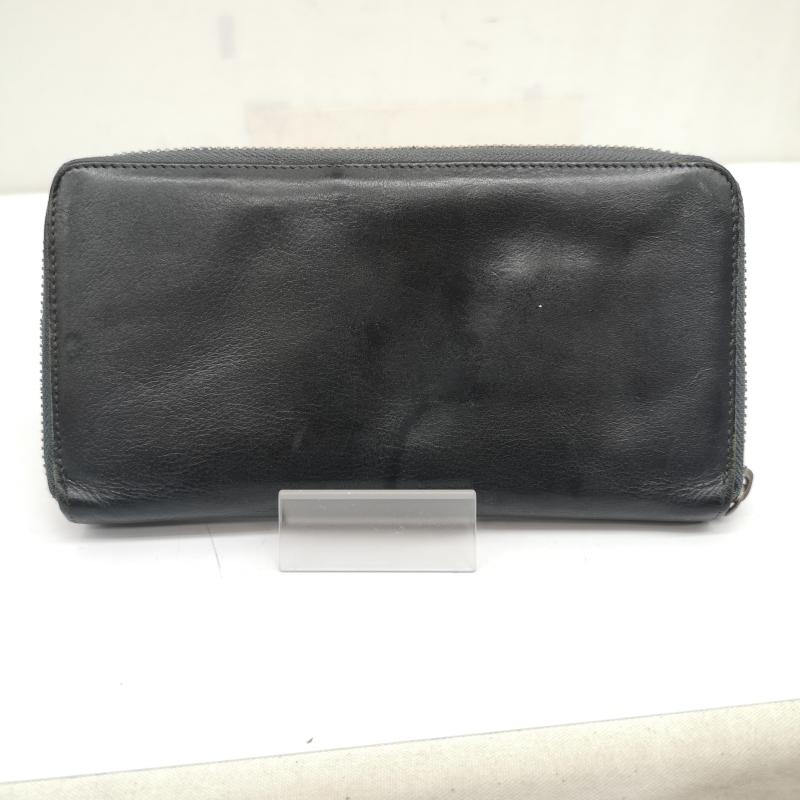 バーニーズ ニューヨーク BARNEYS NEWYORK 財布 長財布 レザー ロング ウォレット 長財布 - 黒 / ブラック / black メンズ USED 古着 中古 50137172