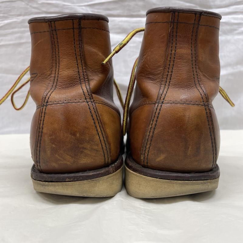 レッドウィング RED WING 革靴 革靴 E875 9599378 レザー ブラウン ブーツ レースアップ ソール減り US：9.5 茶 / ブラウン / brown メンズ USED 古着 中古 50137182