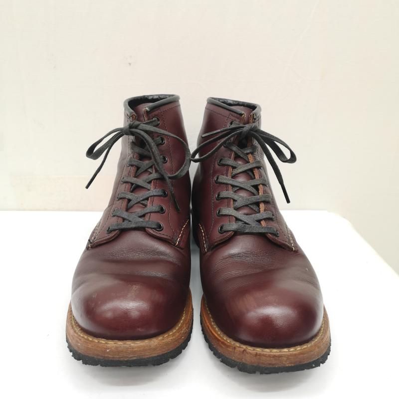 レッドウィング RED WING ブーツ 一般 US8 D 19年製 9411 ベックマン ブラックチェリー フェザーストーン プレーントゥ ブーツ 26.0cm メンズ USED 古着 中古 50137185