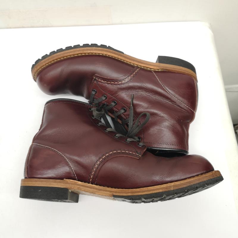 レッドウィング RED WING ブーツ 一般 US8 D 19年製 9411 ベックマン ブラックチェリー フェザーストーン プレーントゥ ブーツ 26.0cm メンズ USED 古着 中古 50137185