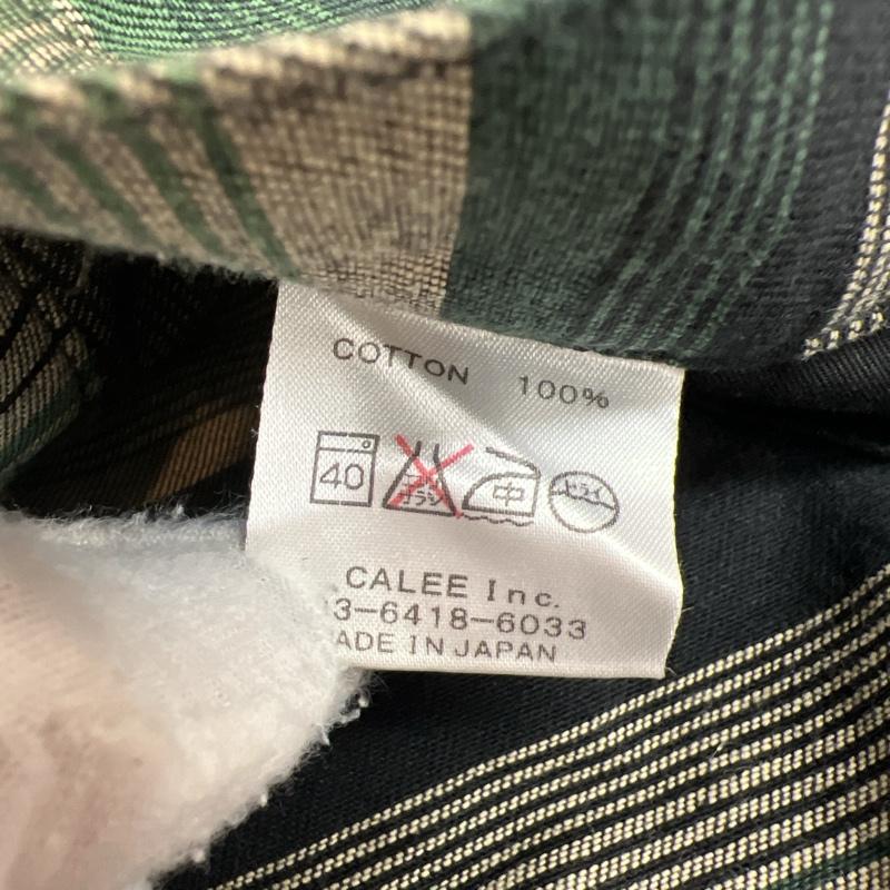 キャリー CALEE パンツ ショートパンツ ネイティブ ボーダー ショートパンツ M 緑 / グリーン / green メンズ USED 古着 中古 50137200
