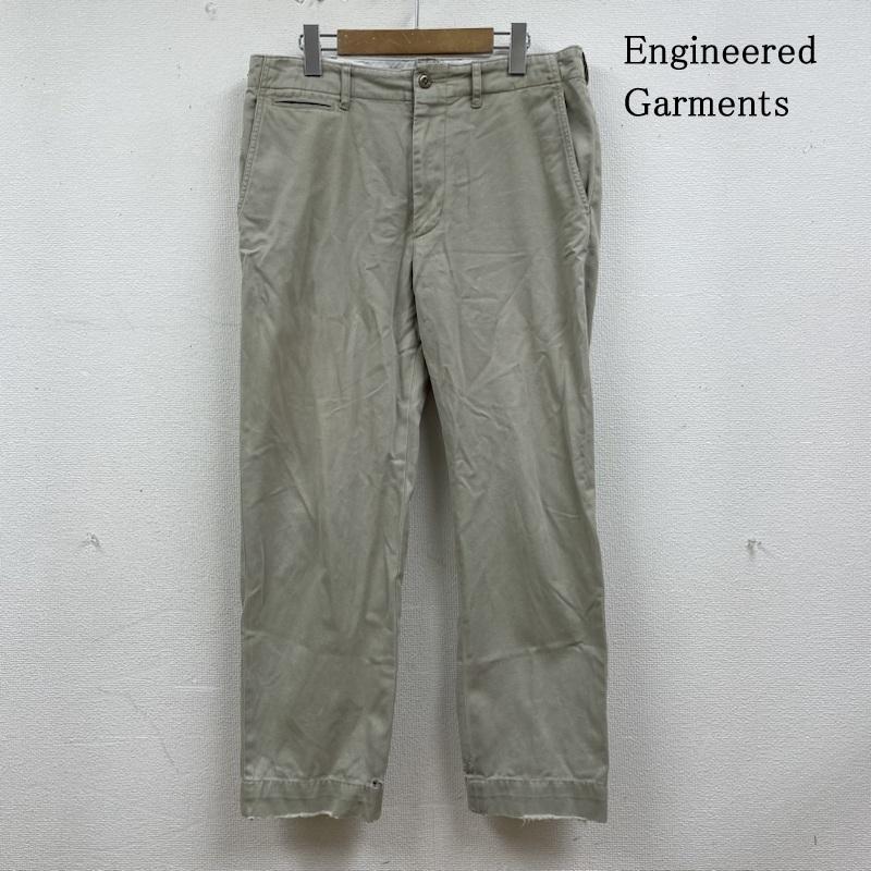 エンジニアードガーメンツ Engineered Garments パンツ チノパン WORKADAY ワーク チノ パンツ ストレート ロングパンツ S 無地 グレージュ / グレージュ / メンズ USED 古着 中古 50137212