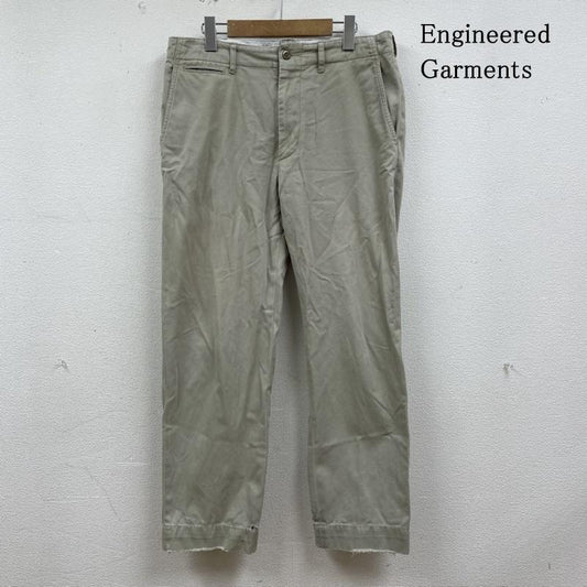 エンジニアードガーメンツ Engineered Garments パンツ チノパン WORKADAY ワーク チノ パンツ ストレート ロングパンツ S 無地 グレージュ / グレージュ / メンズ USED 古着 中古 50137212