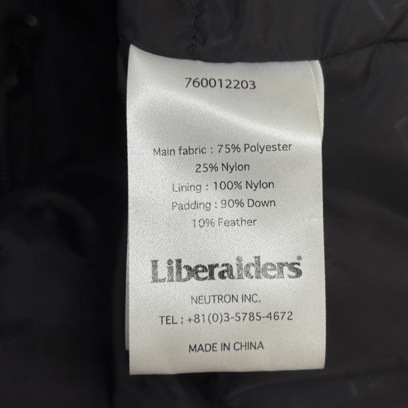 リベレイダース Liberaiders ジャケット、上着 ダウンジャケット 760012203 LEVEL 8 TACTICAL DOWN JACKET タクティカル フード ダウン ジャケット L 黒 / ブラック / black メンズ USED 古着 中古 50137256