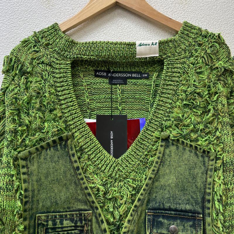 古着 USED ニット、セーター 長袖 ADSB Andersson Bell アンダースンベル 24SS MEGHAN CARGO SWEATER カーゴ Vネック ニット セーター 緑 グリーン - 緑 / グリーン / green レディース USED 古着 中古 50137260
