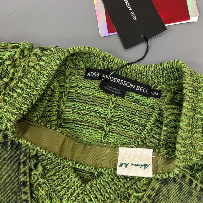 古着 USED ニット、セーター 長袖 ADSB Andersson Bell アンダースンベル 24SS MEGHAN CARGO SWEATER カーゴ Vネック ニット セーター 緑 グリーン - 緑 / グリーン / green レディース USED 古着 中古 50137260