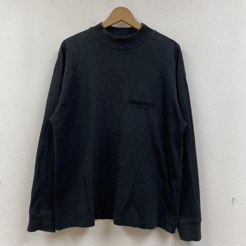 エフオージーエッセンシャルズ FOG ESSENTIALS Tシャツ 長袖 ロンT 長袖 Tシャツ ロゴ プリント 両面プリント モックネック カットソー XS ロゴ、文字 X プリント 黒 / ブラック / black メンズ USED 古着 中古 50137267