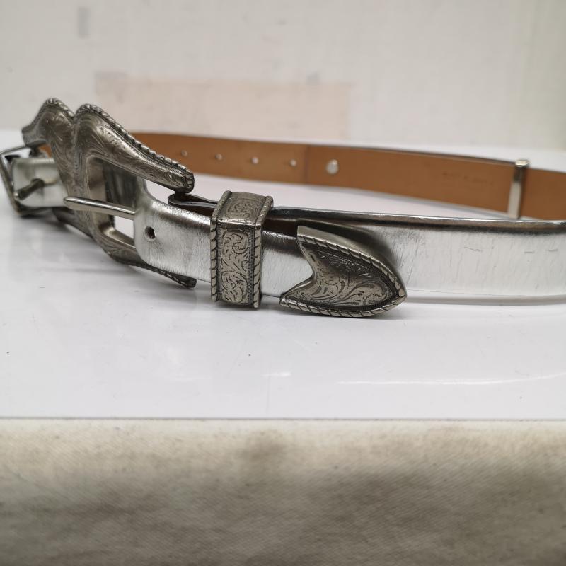 トーガ プルラ TOGA PULLA ベルト・バックル ベルト Double buckle ダブル バックル ベルト - 銀 / シルバー / silver color レディース USED 古着 中古 50137280