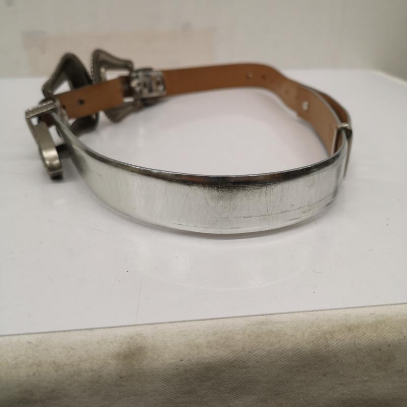 トーガ プルラ TOGA PULLA ベルト・バックル ベルト Double buckle ダブル バックル ベルト - 銀 / シルバー / silver color レディース USED 古着 中古 50137280