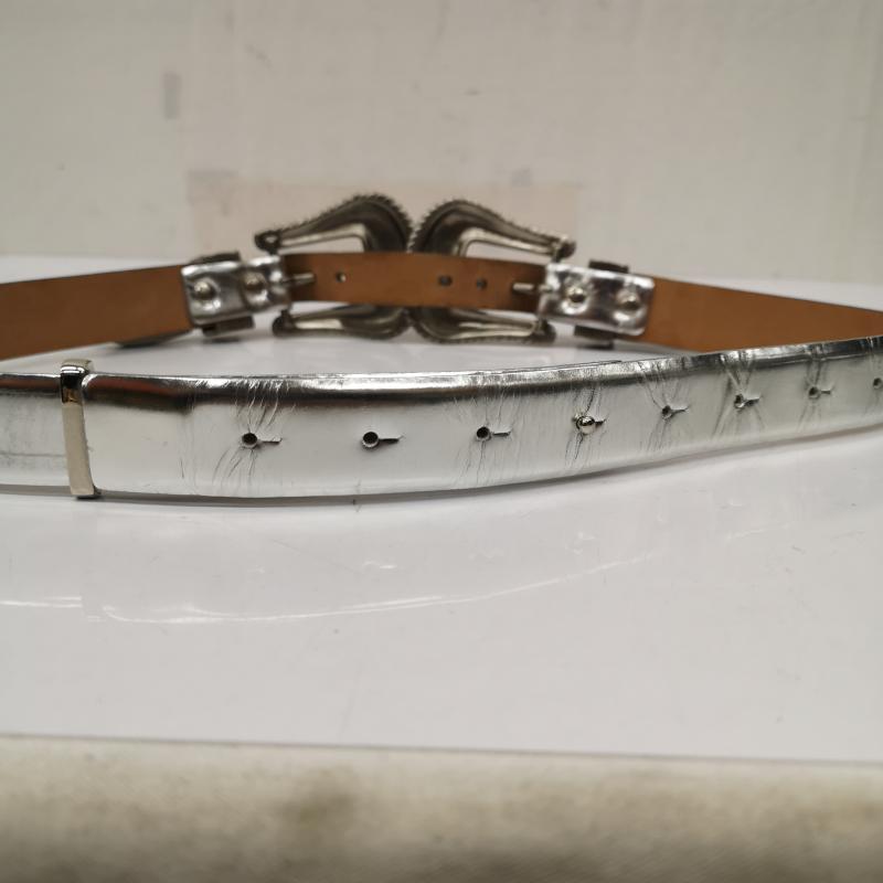 トーガ プルラ TOGA PULLA ベルト・バックル ベルト Double buckle ダブル バックル ベルト - 銀 / シルバー / silver color レディース USED 古着 中古 50137280