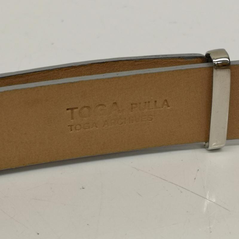 トーガ プルラ TOGA PULLA ベルト・バックル ベルト Double buckle ダブル バックル ベルト - 銀 / シルバー / silver color レディース USED 古着 中古 50137280