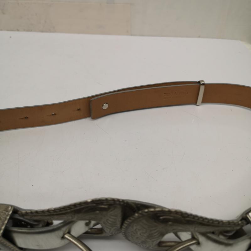 トーガ プルラ TOGA PULLA ベルト・バックル ベルト Double buckle ダブル バックル ベルト - 銀 / シルバー / silver color レディース USED 古着 中古 50137280