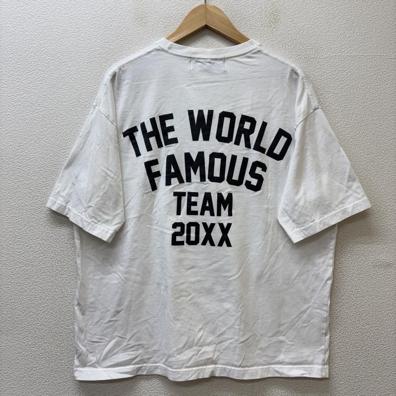 古着 USED Tシャツ 半袖 WORLD WIDE FAMOUS ワールワイドフェイマス LOVE is BAD プリント クルーネック 半袖 Tシャツ 白 ホワイト L 白 / ホワイト / white メンズ USED 古着 中古 50137281
