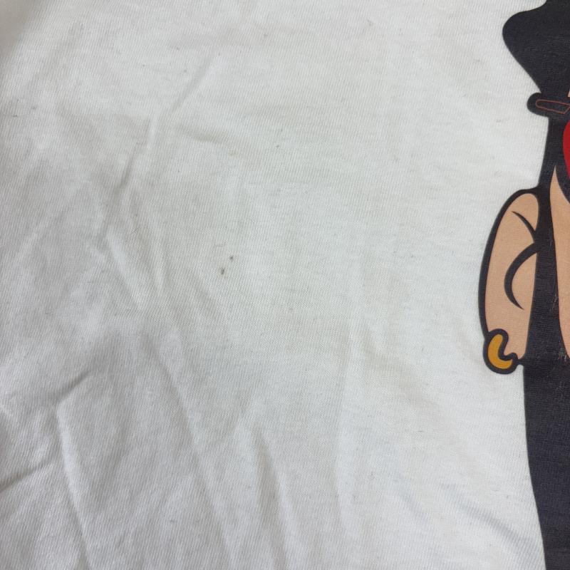 古着 USED Tシャツ 半袖 WORLD WIDE FAMOUS ワールワイドフェイマス LOVE is BAD プリント クルーネック 半袖 Tシャツ 白 ホワイト L 白 / ホワイト / white メンズ USED 古着 中古 50137281