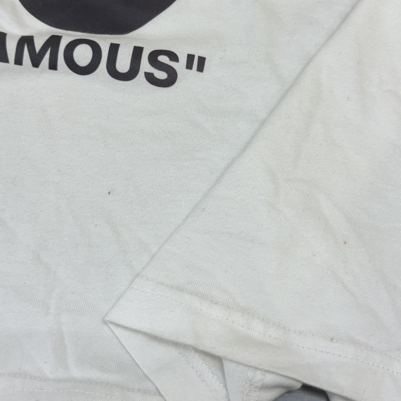 古着 USED Tシャツ 半袖 WORLD WIDE FAMOUS ワールワイドフェイマス LOVE is BAD プリント クルーネック 半袖 Tシャツ 白 ホワイト L 白 / ホワイト / white メンズ USED 古着 中古 50137281