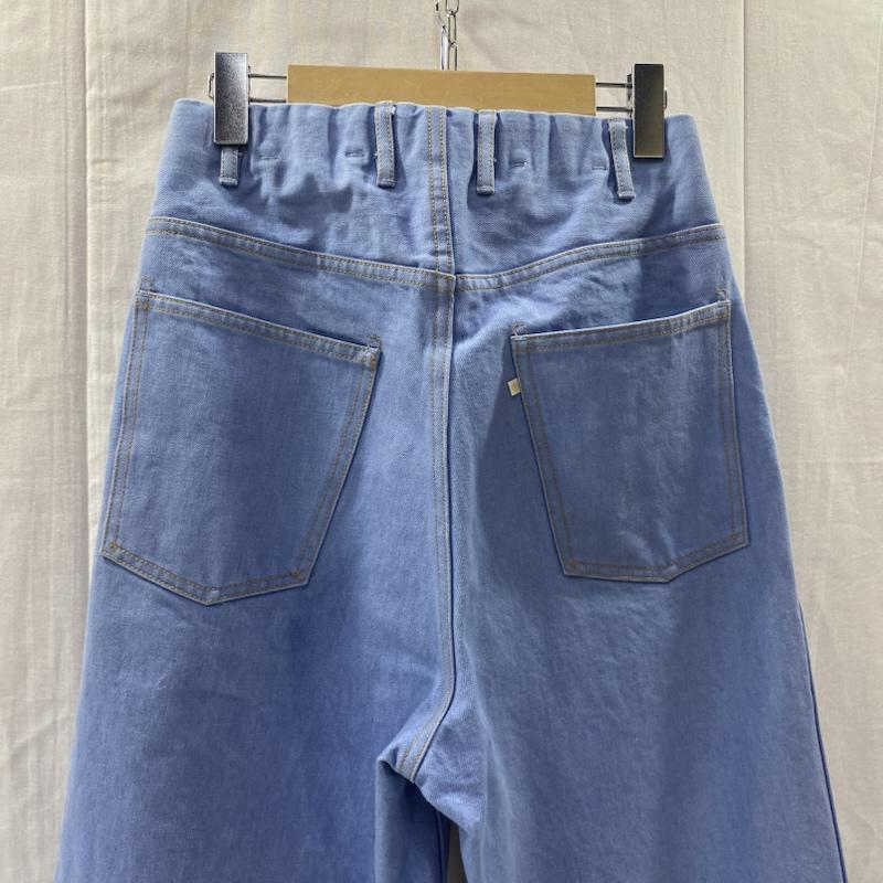 ウエストオーバーオールズ WESTOVERALLS パンツ デニム、ジーンズ 17SWPT53 803W デニムパンツ ライトブルー W26 - 無地 水色 / ライトブルー / レディース USED 古着 中古 50137321