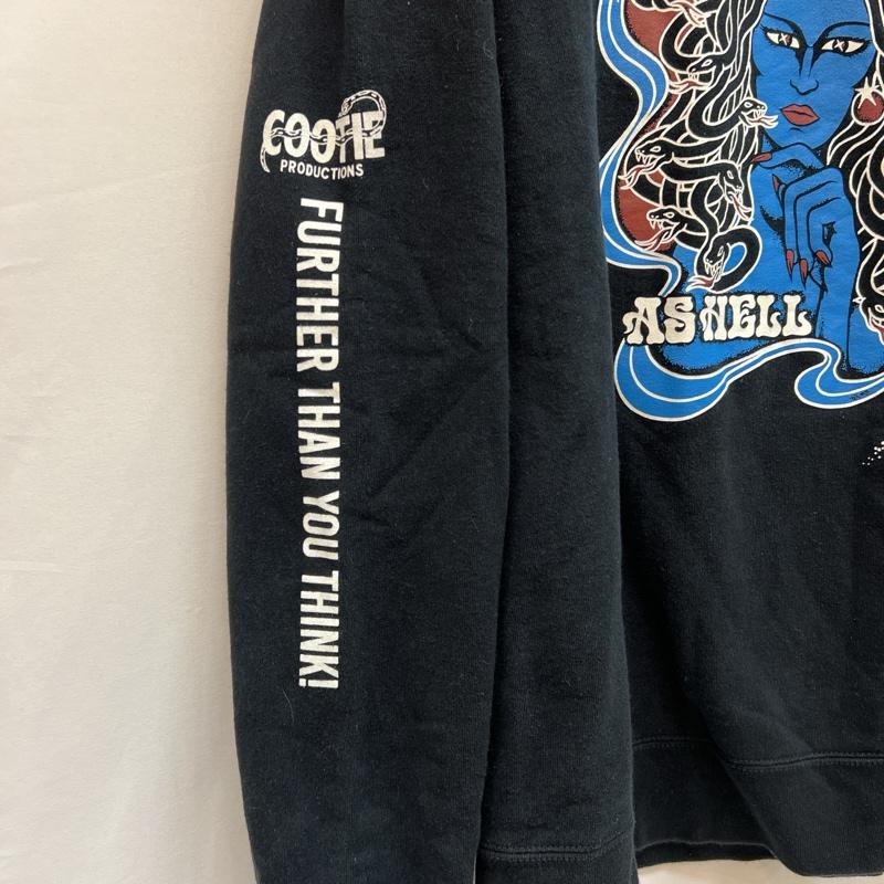 クーティープロダクションズ COOTIE PRODUCTIONS トレーナー 長袖 メデューサ ロゴ プリント クルーネック スウェット XL 黒 / ブラック / black メンズ USED 古着 中古 50137334