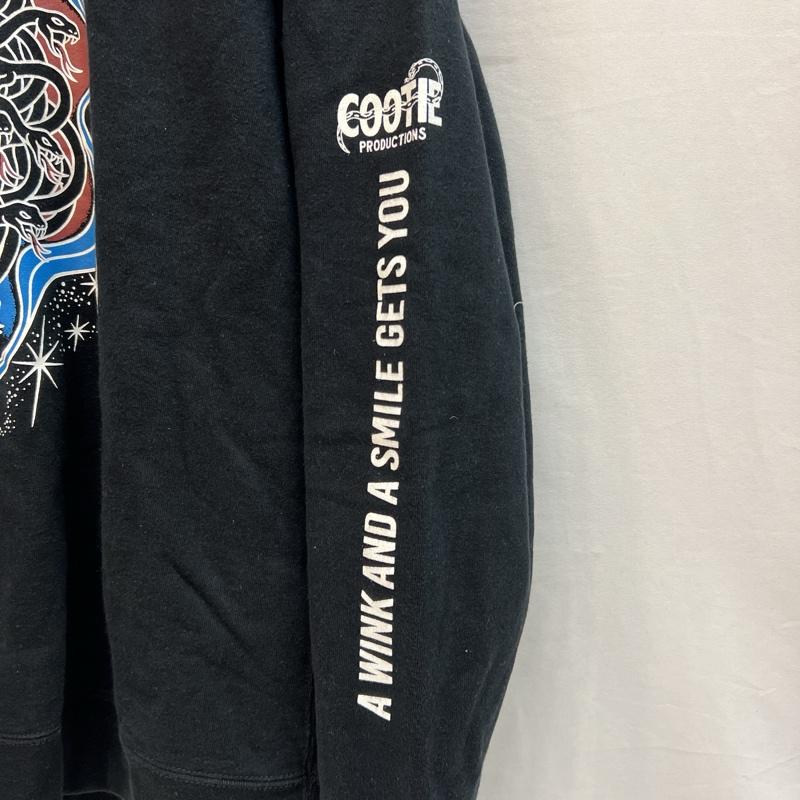 クーティープロダクションズ COOTIE PRODUCTIONS トレーナー 長袖 メデューサ ロゴ プリント クルーネック スウェット XL 黒 / ブラック / black メンズ USED 古着 中古 50137334