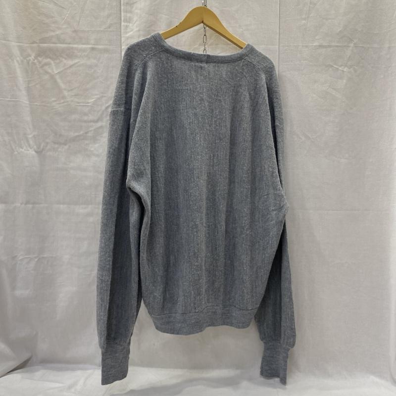 ラコステ LACOSTE ニット、セーター 長袖 IZOD LACOSTE アクリルニット Vネック セーター グレー USA製 XXL L ワンポイント 灰 / グレー / gray メンズ USED 古着 中古 50137336