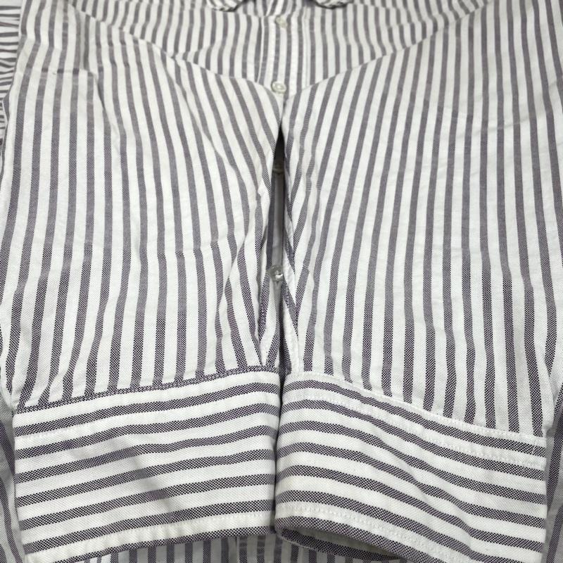ブルックス ブラザーズ BROOKS BROTHERS シャツ、ブラウス 長袖 90 s 1818 REGENT USA製 ストライプ柄 コットン6ボタン 長袖 シャツ サイズ17-34 - ストライプ 白 / ホワイト / white メンズ USED 古着 中古 50137378