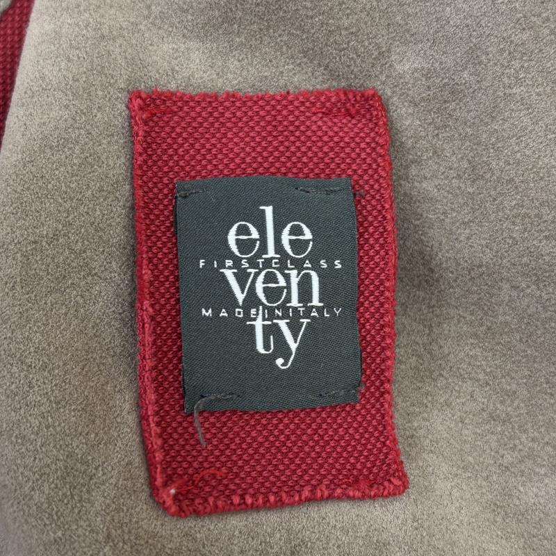 イレブンティ eleventy ジャケット、上着 ジャケット、ブレザー 979JA0020 イタリア製 鹿の子 2B 切りっぱなし エルボーパッチ テーラード ジャケット 赤 レッド 44 赤 / レッド / red メンズ USED 古着 中古 50137391