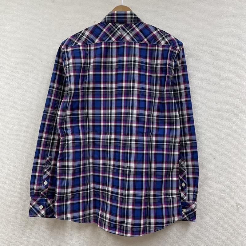 バーバリーブラックレーベル BURBERRY BLACK LABEL シャツ、ブラウス 長袖 長袖 シャツ D1M05-304-38 チェック柄 胸ポケット ホースロゴ 刺繍 2 チェック X ロゴ、文字 X 刺繍 X ワンポイント マルチカラー / マルチカラー / multicolor メンズ USED 古着 中古 50137410