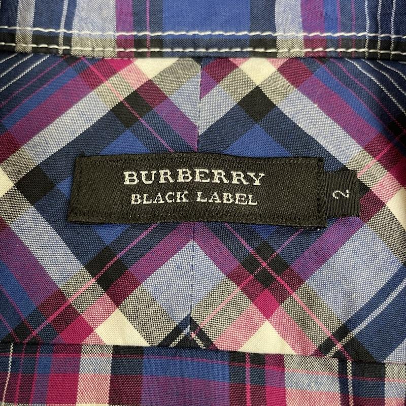 バーバリーブラックレーベル BURBERRY BLACK LABEL シャツ、ブラウス 長袖 長袖 シャツ D1M05-304-38 チェック柄 胸ポケット ホースロゴ 刺繍 2 チェック X ロゴ、文字 X 刺繍 X ワンポイント マルチカラー / マルチカラー / multicolor メンズ USED 古着 中古 50137410
