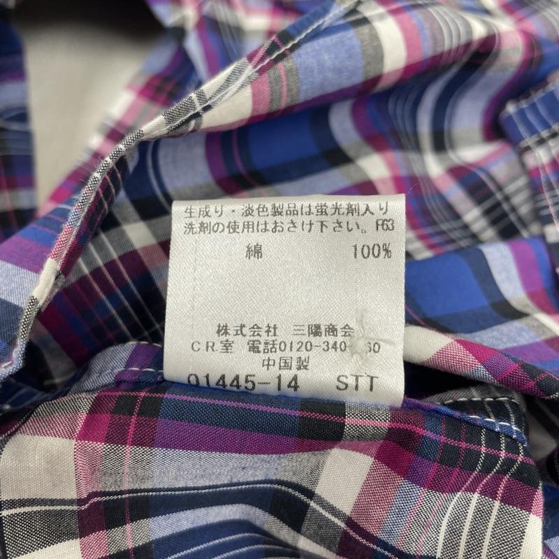 バーバリーブラックレーベル BURBERRY BLACK LABEL シャツ、ブラウス 長袖 長袖 シャツ D1M05-304-38 チェック柄 胸ポケット ホースロゴ 刺繍 2 チェック X ロゴ、文字 X 刺繍 X ワンポイント マルチカラー / マルチカラー / multicolor メンズ USED 古着 中古 50137410