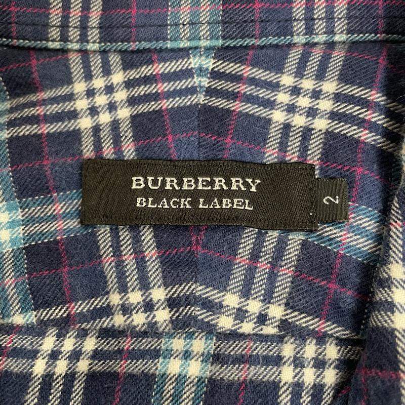 バーバリーブラックレーベル BURBERRY BLACK LABEL シャツ、ブラウス 長袖 長袖 チェック柄 シャツ ブラウス 胸ポケット ボタン D1M24-414-28 2 チェック マルチカラー / マルチカラー / multicolor メンズ USED 古着 中古 50137411